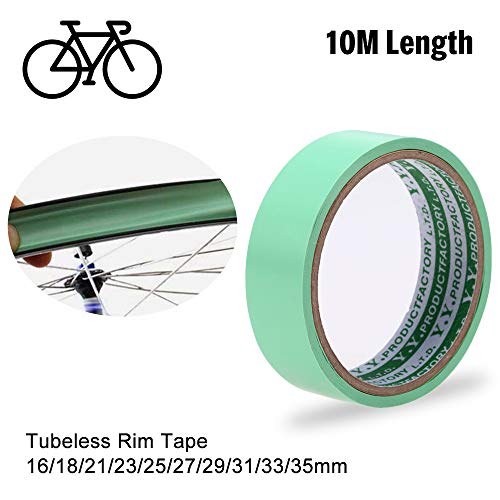 Lixada Largeur de Bande de Jante sans Tube de 10m 16/18/21/23/25/27/29/31/33 / 35mm pour la Roue de vélo de vélo de Route de vélo de Montagne