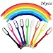 Produktbild WENTS Flexible USB LED Licht Mini USB LED Lampe Tragbar Verstellbare Schwanenhals Nachtlicht Leselampe USB Licht für Notebook Computer Tastatur 10pcs