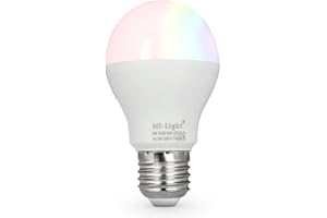 ‎LIGHTEU lighteu®, 6W E27 Milight Miboxer drahtlose E27 6W 2.4G RF Fernbedienung RGBCCT LED Glühbirnen (Fernbedienung nicht enthalten), 550LM, fut014