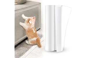 PIPICAT Film de protection anti-rayures, autocollant, transparent, pour meubles, canapé et mur (30 x 300 cm)