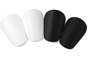 NQEUEPN 4pcs Mini Football Shin Pads, 3.15x1.97 Inch Extra Mini Shin Guards Soccer Miniature Shin Pads Tiny Protective Shin Guards for Men Women Boys Girls Graffitiable DIY