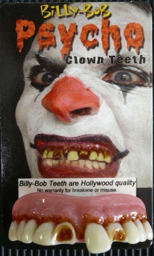 Preisvergleich Produktbild Billy Bob Fake Halloween Teeth - Psycho Clown by Billy Bob