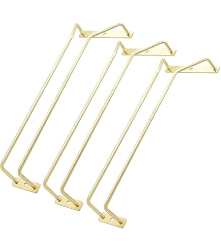 V3VOGUE Porta Calici Sotto L'Armadio, 3/4/5/6/7/8 Binari Rack Per Calici, Porta Bicchiere Di Vino Appeso, Portabicchieri Salvaspazio Per Ripiano (Row - 9