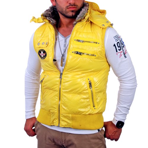 Redbridge Herren Steppweste Rb-5303 Gelb Gre S