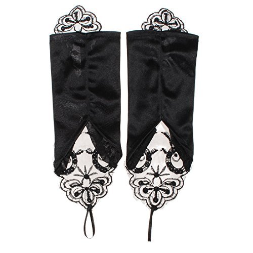 Hosaire 1 Stück Spitzenhandschuhe Mode Sexy Venezianische Maskerade Augenmaske Lace gloves - 4