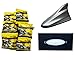 Auto Pearl Premium Quality Combo Of Air Gloss Premium Quality Car and Bike Instant Shiner Wax Foam -Pack of 20 Pcs. & Shark Fin Signal Receiver Replacement Antenna Silver. & Car Tissue Paper Box Dark Grey. RS.1386.00