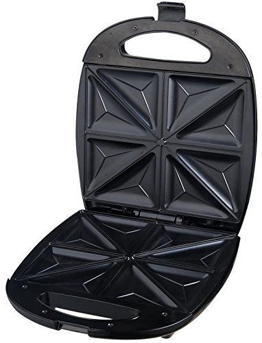 Schäfer 4-fach Sandwichtoaster – Sandwich-Maker mit antihaftbeschichteten Backplatten für bis zu 8 dreieckige Sandwiches (Türkis) - 2