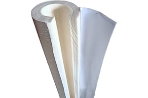 YEANEE EONME Coppelle in Lana di Roccia con Alluminio, Tubo Isolante per Tubi, Ignifugo Antigelo, Ispessito Autoadesivo Isolante Utilizzato in Bagno, Tubo di Fabbrica 22*30mm*1m
