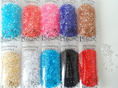 Acrylic Crystals In A Clear Pack In Many Colours - Displays, Crafts, Wedding Or Vases (Champagne)