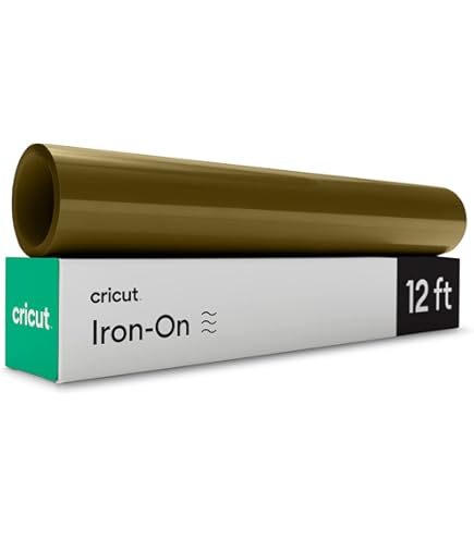 Cricut Opstrijkbaar | Zilver | 3,6 m (12ft) | Warmteoverdracht Vinyl Roll ( HTV) | Voor gebruik met alle snijmachines