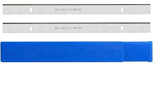 WNJ-TOOL, 2pcs 261mm HSS Thicknesser & Hobelmesser 261x16.5x1.5mm Holzverarbeitung for Scheppach HMS1070 Thicknesser Jet JPT-10B