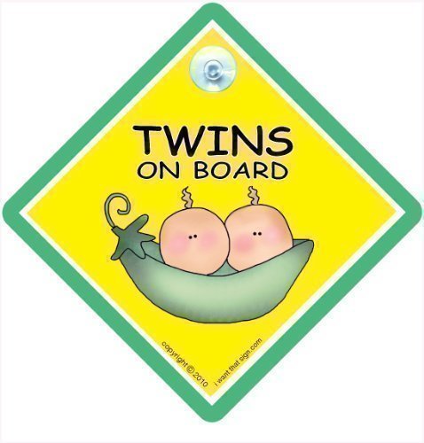 Twins On Board, Twins On Board Car Sign, Peapod, Twins On Board Sign, Car Sign, Green Pea Pod, Baby on Board, Baby on Board, Decal, Bumper Sticker, Twins Sign, Twins Car Sign, Baby Sign, Baby Car Sign, Maternity, Pregnancy