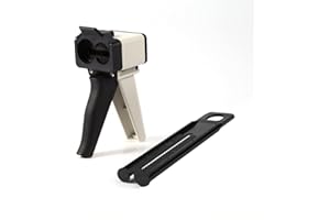 Oumefar 50ml Plastic Glue Gun Dental Impression Mixing Dispenser Delivery Gun Universal 1: 1/2: 1 Cartridge Plastic Dispensing Delivery Cartridge Gun