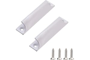 WUPENGZON 2 Stück Balkontürgriff Außen Metall, Aluminiumlegierungsgriff Mit Schrauben,Schiebetürgriff,Terrassentürgriff,Schrankschubladengriff,Küchentürgriffe für Fenster,Balkontüren, Schiebetüren, Schubladen