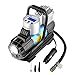 Produktbild Auto Kompressor 12V DC - 120W Tragbar Reifen Aufblasgerät Zigarettenstecker mit Taschenlampe, 3 Zusatzadapter und 1 Tasche für Autos, Fahrräder, Motorräder, Sportbälle und Andere Schlauchboote (Style 1)