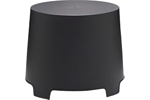 ‎SPETEBO Spetebo Kunststoff Beistelltisch rund anthrazit - 46 x 40 cm - Garten Kaffeetisch konisch stapelbar - Outdoor Stapeltisch Balkontisch Terrassentisch Tisch für Balkon Terrasse Camping klein