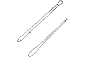 BOUMVID Einfädler Tweezer, Durchziehnadeln Einfädler, 2 Stück Elastische Kordel Stahl Einfädler, Elastikband Einfädelhilfe Haushalt, Crafting-Seil-Schnur Ziehen Gewindewerkzeug für DIY