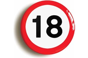 OZORATH BIRTHDAY MPH ROAD SIGN BADGE BUTTON PIN (Size is 2inch/50mm diameter)