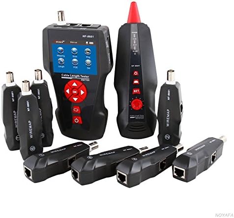 LiKu technics Original Noyafa NF-8601W English version Multi-functional Network Cable Tester LCD Cable length Tester Breakpoint Tester POE