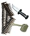 Produktbild Rambo Herren Army 80er Kostüm Messer Dog Tag & Bullet Gürtel