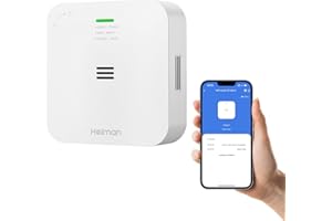 HEIMAN Rilevatore di monossido di carbonio Wi-Fi Wi-Fi connesso con app Tuya & Smartlife, EN50291 Standard Rilevatore di CO portatile per casa, auto, tenda, veicolo (WS-720ES)