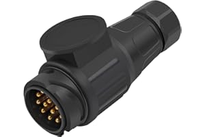 CAM2 Europäische 13-Kern Anhänger Steckdose 12V Anhänger Adapter Zugstange Stecker Zubehör Stecker Stecker Stecker Stecker Stecker für LKW Zubehör, Schiffe, Wohnwagen