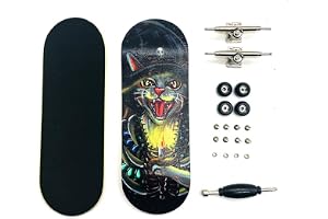 34 mm greppbrädor Pro komplett professionell fingerbräda i trä mini skateboard 5 lager med bärhjul