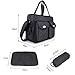 3PCs Baby Nappie Diaper NEW 2016 Elifestore Changing Bags Sets,Black