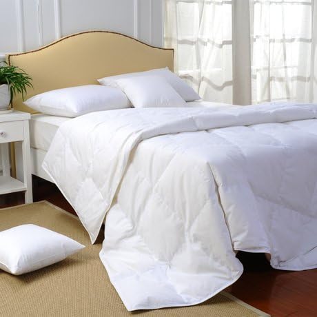 REAL White Duck Down &amp; Feather Duvet For SUMMER LIGHT WEIGHT 100%Cotton Cover,Single Twin Double King Super King Washed 4.5 Tog,White