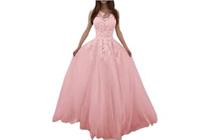 SPRITUMN WOMEN DRESS Women Fashion Floral Lace Wedding Elegant Chiffon Evening Party Dress Ball Gown,Women's Vintage Elegant Floral Lace Sleeveless Evening Prom Ball Gown Long Maxi Wedding Bridesmaid Dress