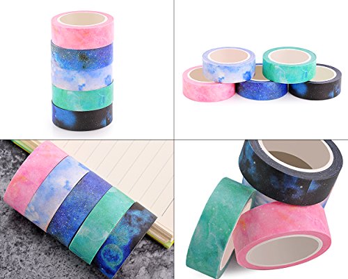 DSstyles 10M Adhesivo Creativo Reposicionable Scrapbooking Craft Stripes Dots DIY Japon  s Masking Tapes Decorativo Sticky Washi Cinta Colecci  n Set