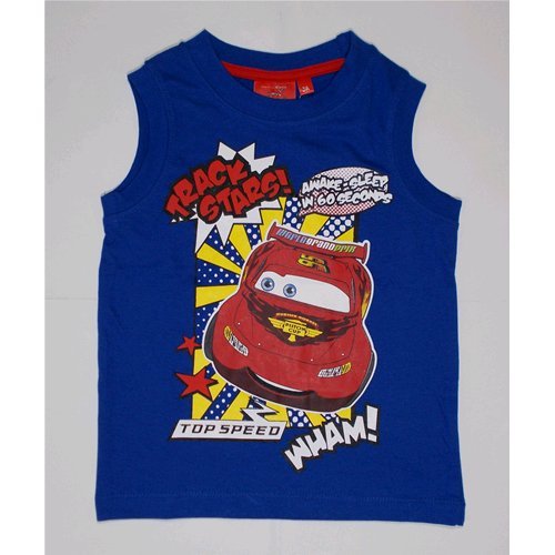 Tank Top Summer T-shirt Cars Child Disney 3/8 Years – oe1218/2 Years 08 blue