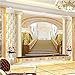Produktbild Qwerlp Personalisierung Raum Expansion Schritte Fototapete Europäischen Stil Soft Pack 3D Wandbild Hotel Wohnzimmer Wohnkultur-450Cmx340Cm