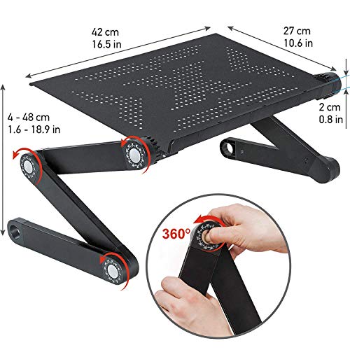 Wonder Worker Newton - Table de Lit Ordinateur Portable Pliante – Support Tablette et Laptop – T Wonder Worker Newton - Table de Lit Ordinateur Portable Pliante – Support Tablette et Laptop – T