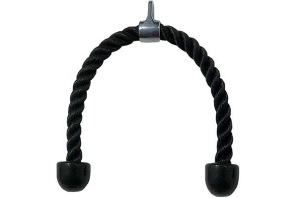 LAPONO Nylon Antidérapant Corde à Triceps, Musculation Câble Traction Rope Gym Aptitude, Raffermir Corde Abaisser Attachement avec Poignée Antidérapante pour la Maison ou la Salle
