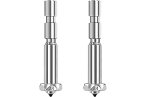 Nssnlur 2Pcs 0.4mm Kobra 3 Max Quick Swap Nozzle, Integrierte Gehärtete Stahle Düse Print Head Extruder Nozzles für Anycubic Kobra 3 Max/Kobra 3 Max Combo 3D Drucker Zubehör