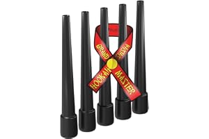BudPro Black LINE Hookah Tips - Vattenpipa slang Tips Munstycke Engångs Svart - 50 Extra Långa Lollipop Hookah Munstycken Pla