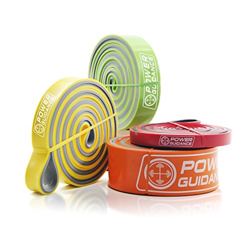 POWERGUIDANCE Bandas de Resistencia - Ideal para Levantamiento asistido, Entrenamiento Cruzado, Movilidad, Músculo, Levantamiento de Pesas, Gimnasia, Estiramiento, Ejercicio, Gimnasios en casa
