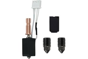 LANKEGU Upgrade Ceramic Hotend para Anycubic Kobra S1, cabezal de impresión de extremo caliente, bloque de calefacción, termistor con boquilla de acero endurecido de 0,2/0,4/0,6 mm para Kobra S1, Kobra S1