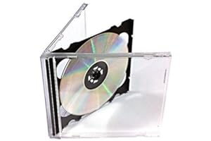 Vision Media® 15 X Double CD Jewel Case Black Tray- 10.4mm Spine
