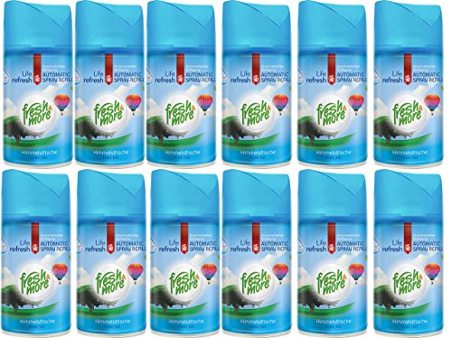 12x Fresh&More [ HIMMELSFRISCHE ] Lufterfrischer für Air wick Fresh Matic -250ml