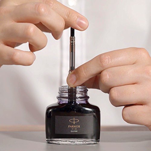 Parker S0037480 Tintenfass mit flüssiger Quink-Tinte (auswaschbar, 57 ml) blau - 3