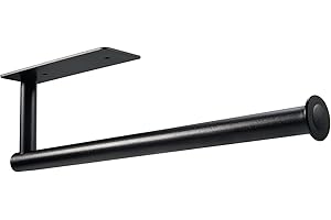 Lifeant 1 Pieza, Acrylic, Portarrollos de Cocina Autoadhesivo de Sin Taladrar, Portarrollos de Papel con una Sola Mano para Despensa, Baño, Cocina