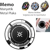 Memo Manyetik Metal Halka - Memo Telefon Soğutucu Uyumlu CX07-CX08 ve Manyetik T&uuml;m modeller, SIYAH
