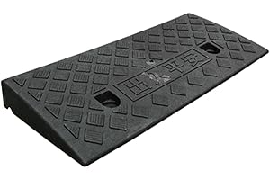 Ｚｉａｌｏｆｉ Rampe de de Trottoir Rampe de de Voiture Robuste pour Trottoir de Voiture, H 4cm Noir