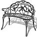 Produktbild lingjiushopping Garden Bench grün Aluguss Farbe: grün Material: Aluminiumguss Rücken/Sitz/Armlehne + Gusseisen Beine