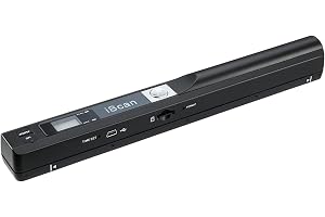 AUTENS Portable Handheld Scanner Included 16G SD Card, Wand Scanner for A4 Documents Pictures Pages Texts Receipts Books Up to 900DPI, JPG/PDF Format Selection, Uploads Via USB Cable, No Driver
