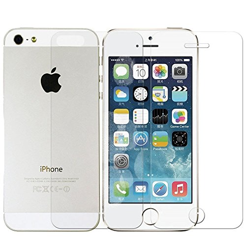1 Set iPrime® Premium Apple iPhone 5/5s/5c/SE Panzerfolie aus TPU Anti Shock Folie Panzer Schutzfolie Displayschutzfolie - Vorderseite Front + Rückseite Back