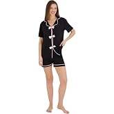 CALİA Bambu Fiyonklu Şortlu Yazlık Pijama Takımı