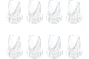 GOCROWEEN 8pcs Duckbill Valves Compatible with eufy E10/S1/S1 Pro, Lansinoh Discreet Duo/NCVI S32/Nuliie S32/NICEGREEN Life S32/Zooawa S32 / MomMed S21/S18 Breast Pump Replacement Parts, S32/S21/S18 Valve